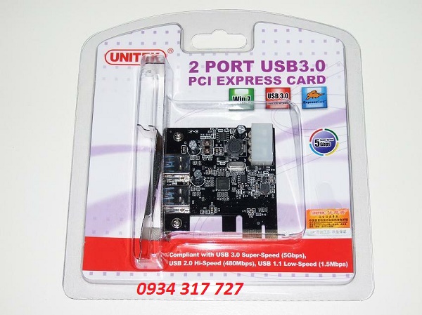 PCI E to USB unitek